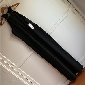 Black wide leg jumpsuit